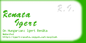 renata igert business card